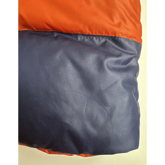 Ralph Lauren Reversible Kid's Feather Down Puffer Vest Stripe Solid Crest Size 5 - Picture 7 of 16